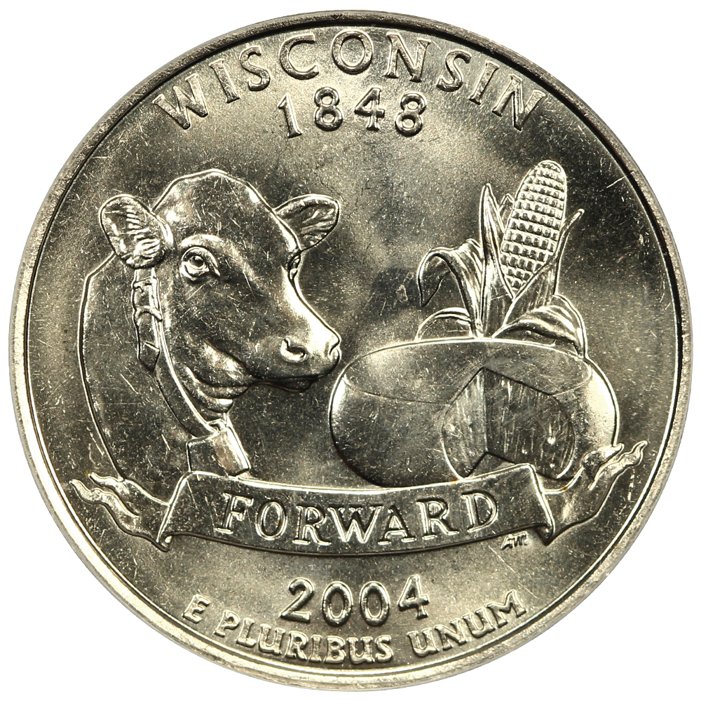 Collectors Corner - 2004-D 25C Wisconsin Extra Leaf Low MS67 PCGS ...