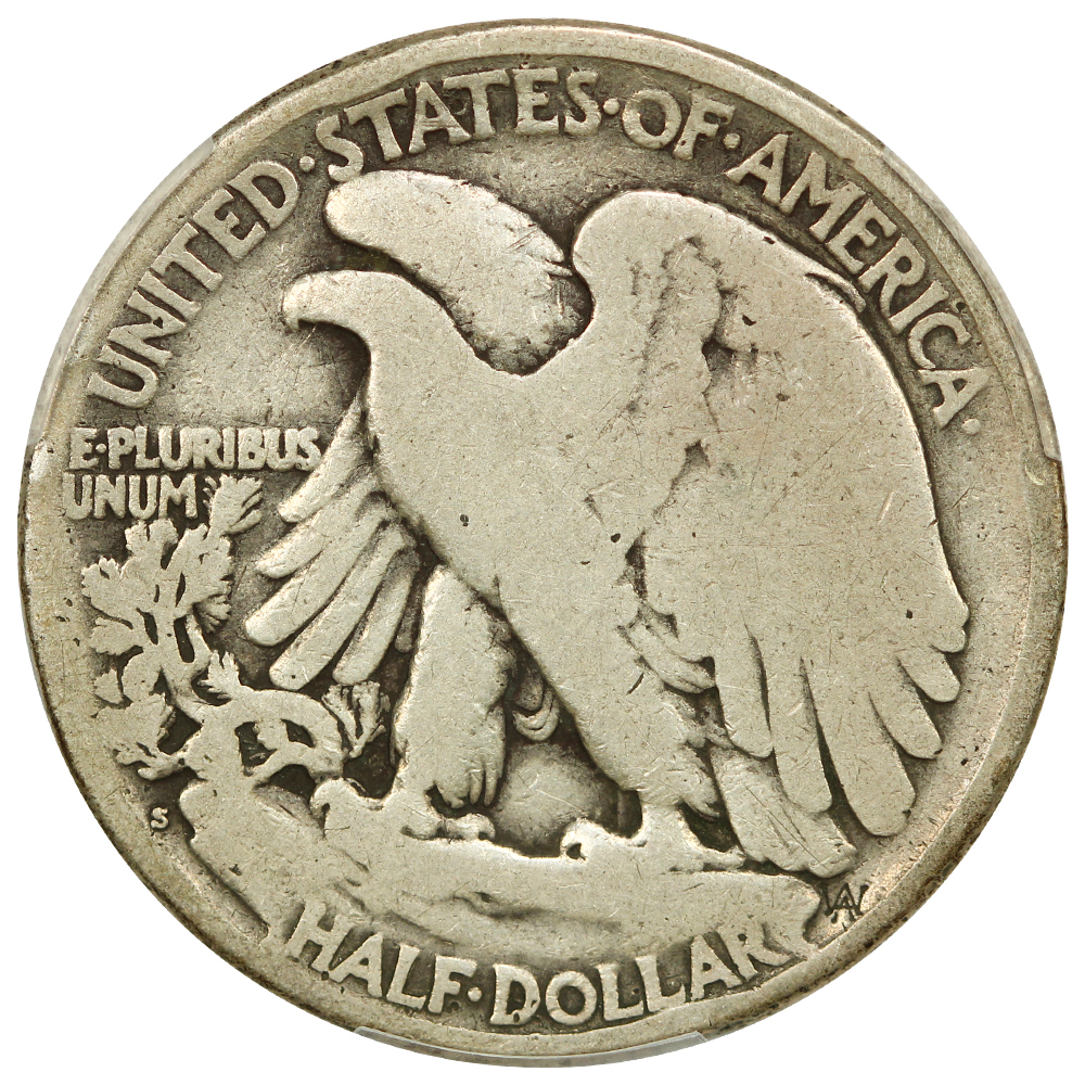 image for: 1921-S 50c PCGS G4