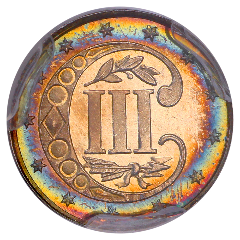 image for: 1871 3cS PCGS PR67 CAM