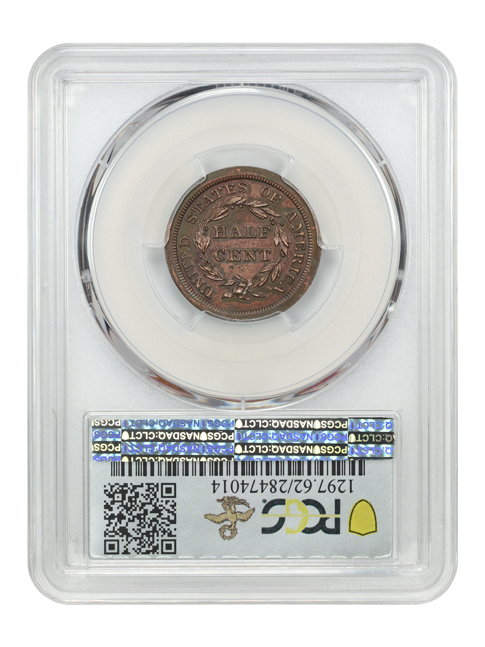 image for: 1848 Original 1/2c PCGS PR62 RB