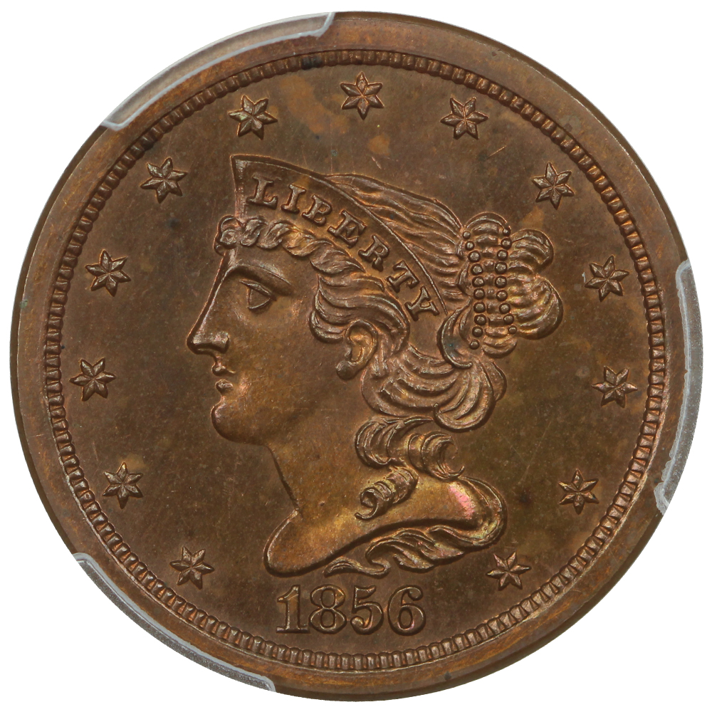 image for: 1856 Original 1/2c PCGS PR64 RB