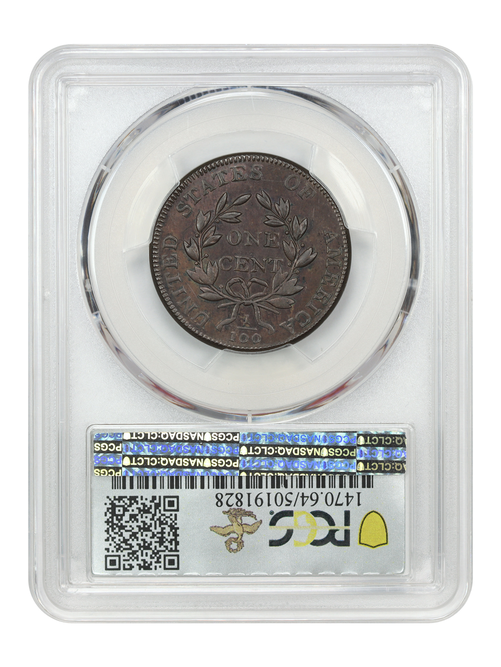 image for: 1802 Normal Reverse 1c PCGS MS64 BN