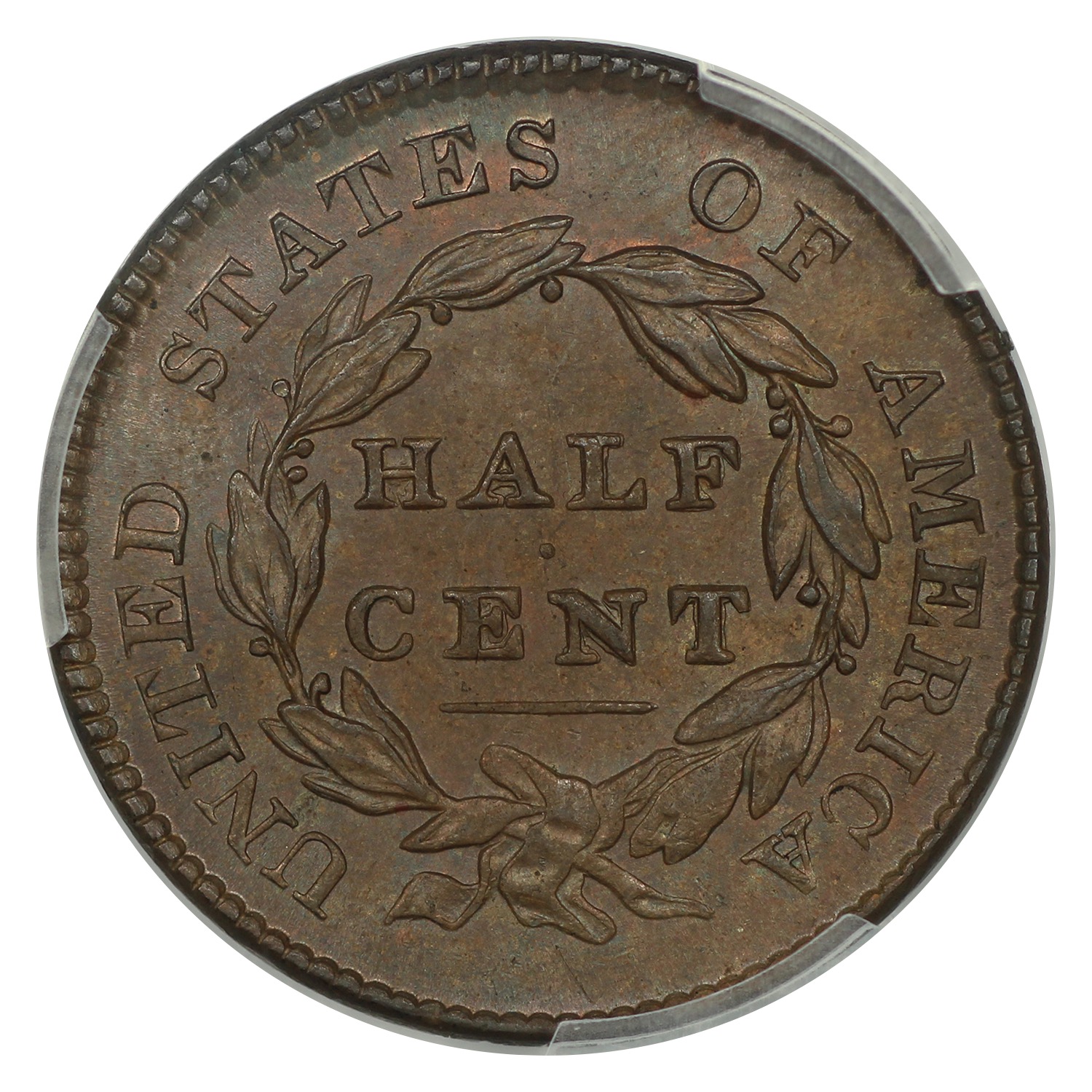 thumbnail for: 1825 1/2c PCGS MS65 BN
