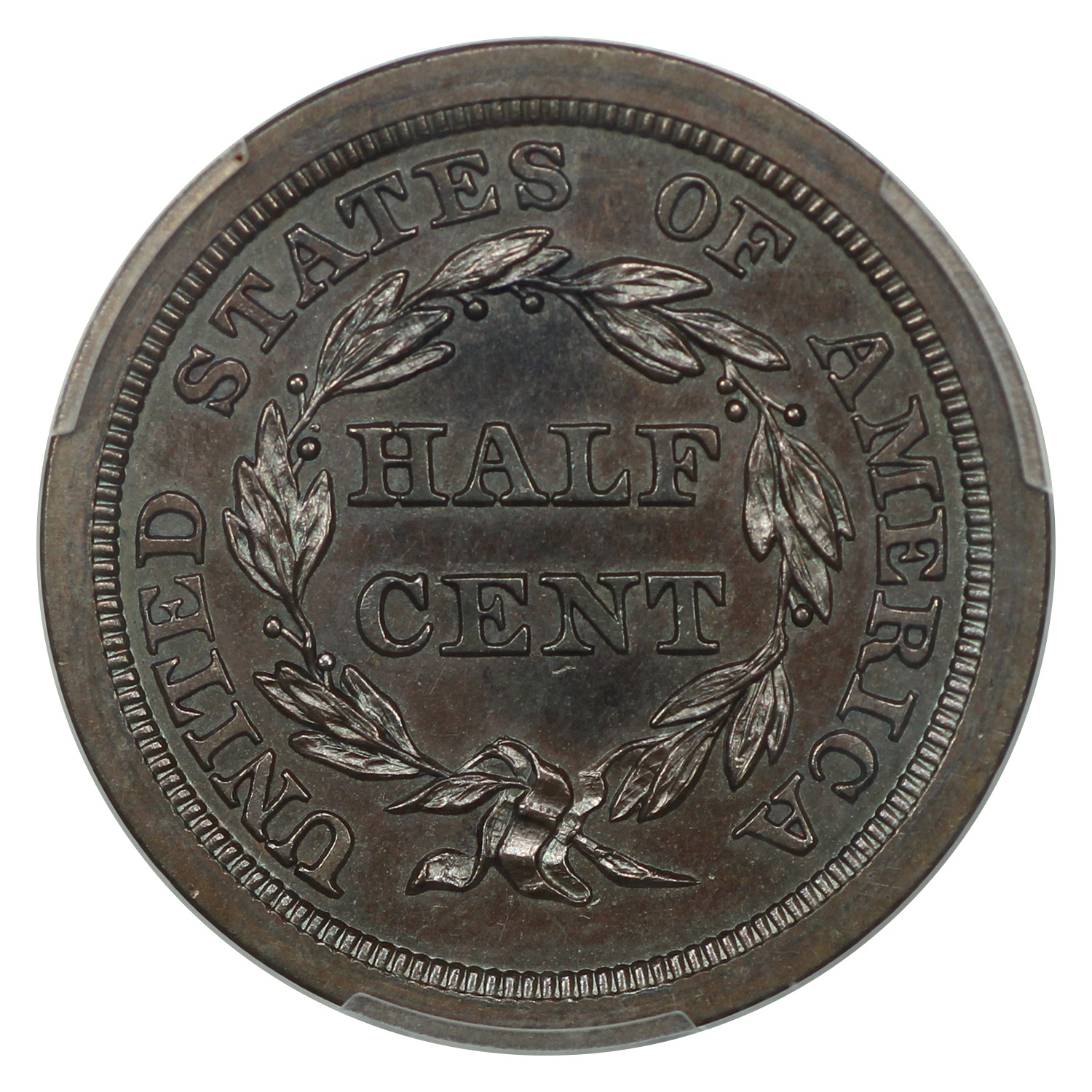 thumbnail for: 1844 Original 1/2c PCGS PR63 BN