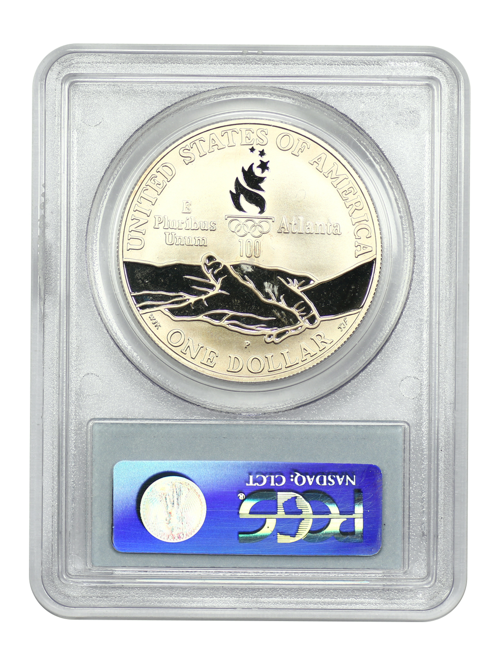 image for: 1995-P Atlanta Olympics Cycling $1  PCGS PR69 DCAM