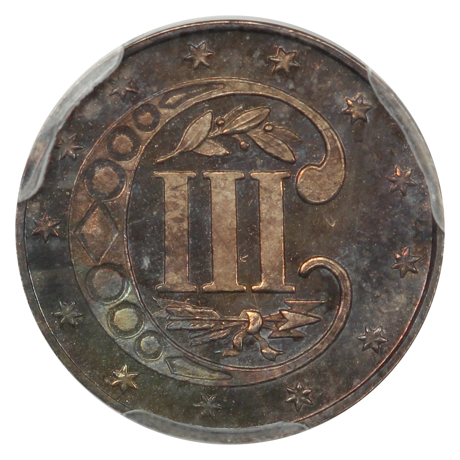 image for: 1866 3cS PCGS PR66 CAM