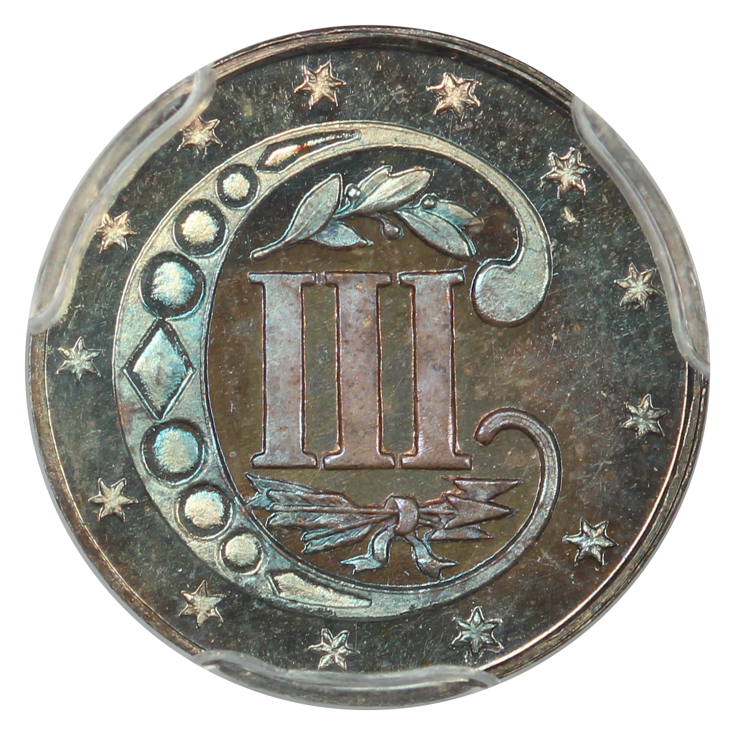 image for: 1868 3cS PCGS PR67