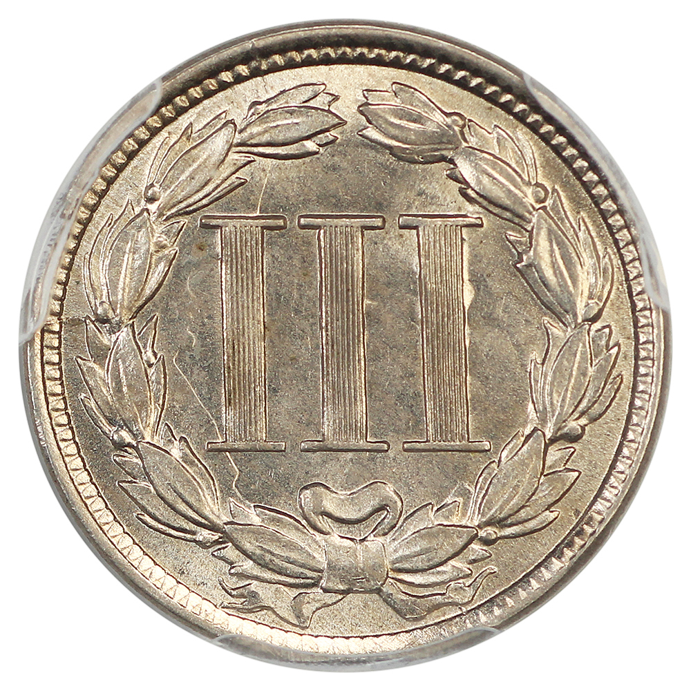 image for: 1865 3cN PCGS MS66