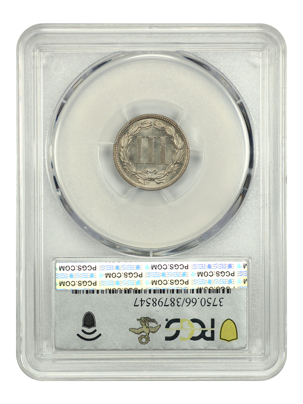 image for: 1882 3cN PCGS MS66