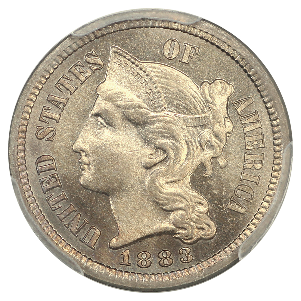 image for: 1883 3cN PCGS MS65