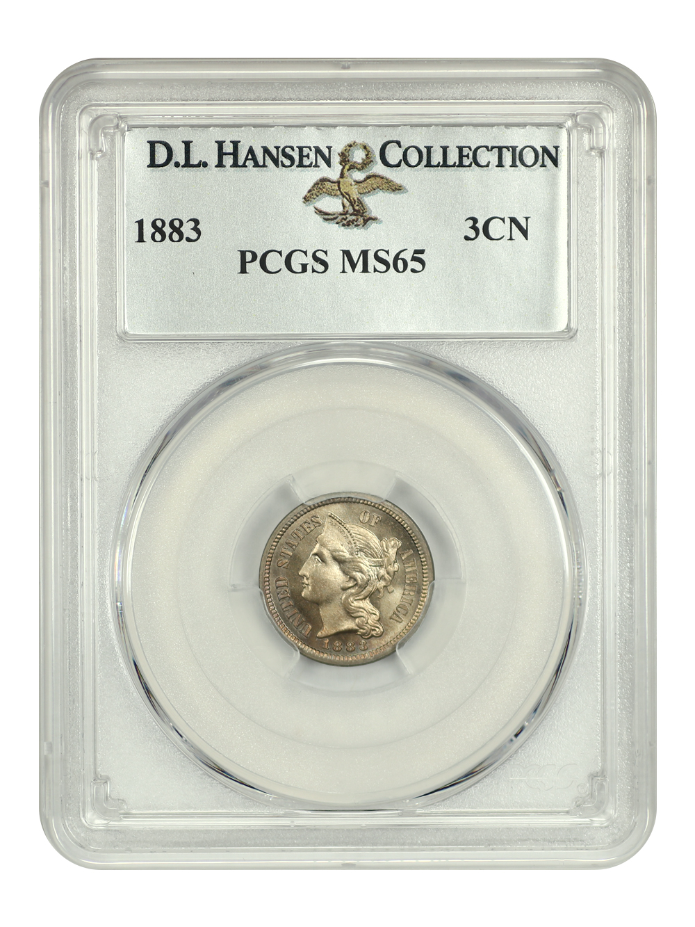 image for: 1883 3cN PCGS MS65
