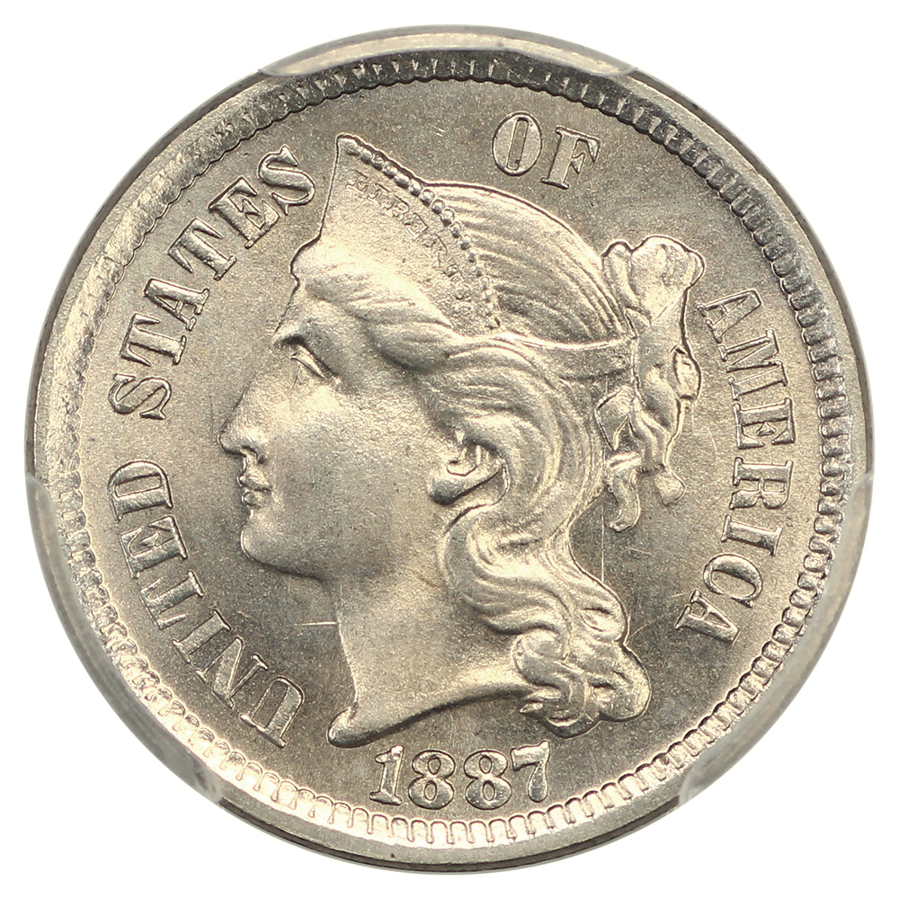 image for: 1887 3cN PCGS MS66