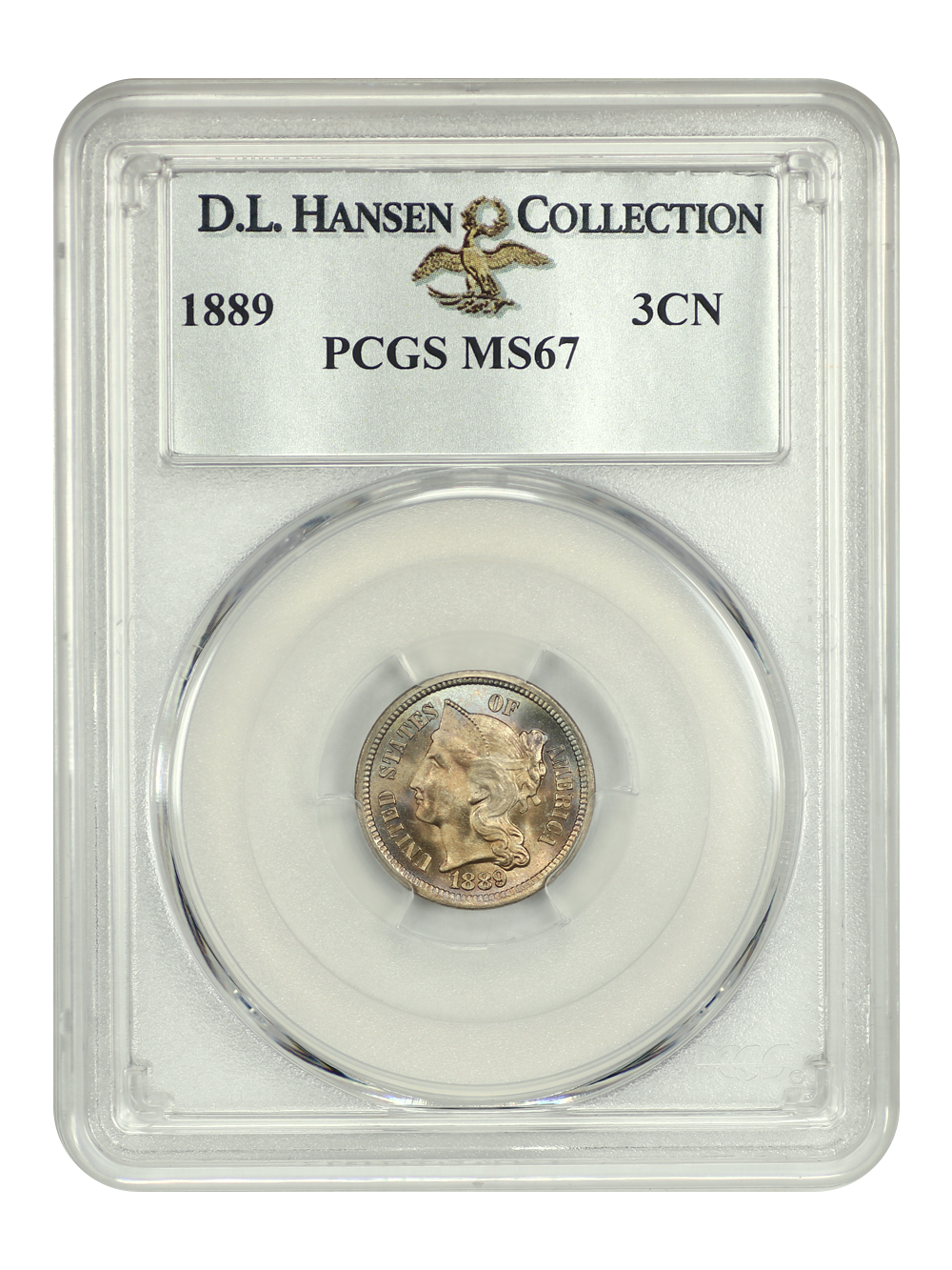 image for: 1889 3cN PCGS MS67