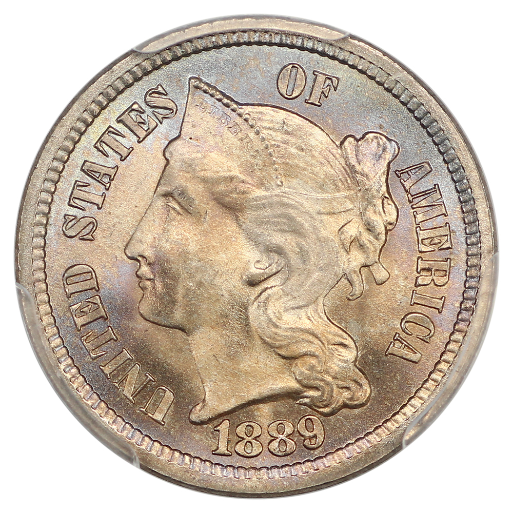 image for: 1889 3cN PCGS MS67