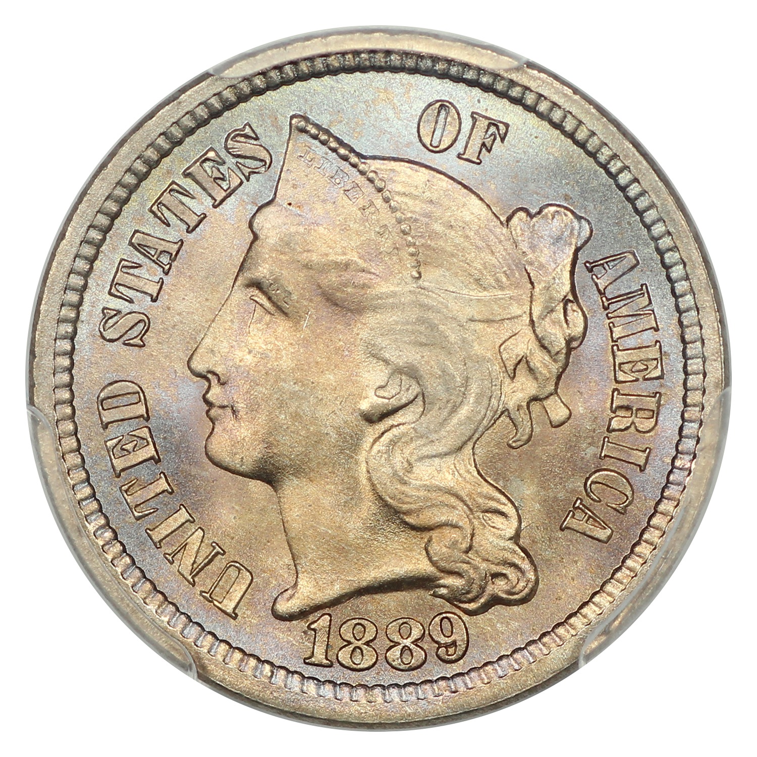 image for: 1889 3cN PCGS MS67
