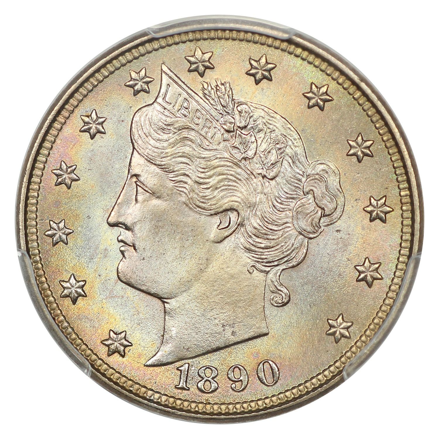 image for: 1890 5c PCGS MS67