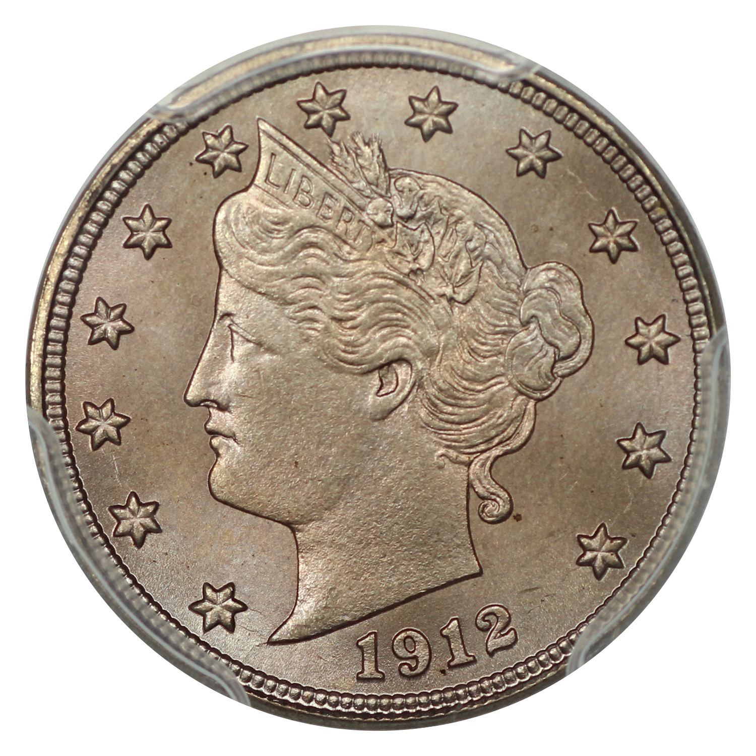 image for: 1912-D 5c PCGS MS66