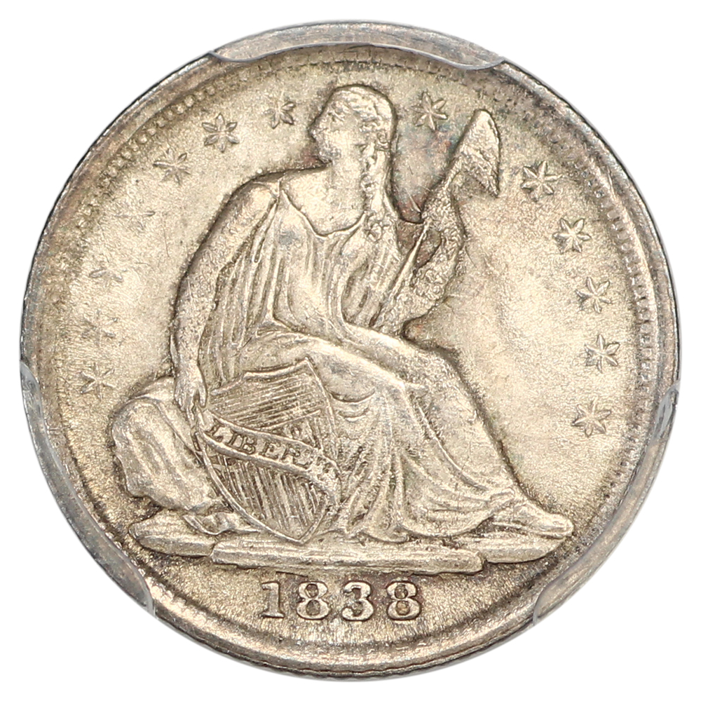 image for: 1838 No Drapery, Small Stars H10c PCGS MS65