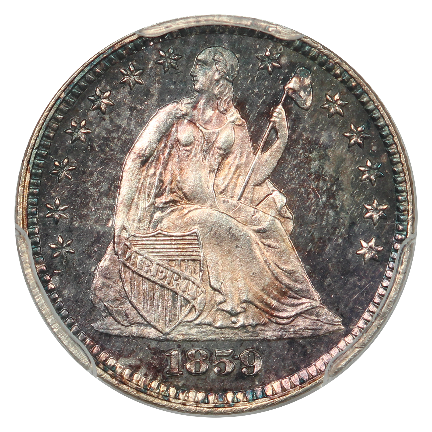 thumbnail for: 1859 H10C PCGS PR66 CAM