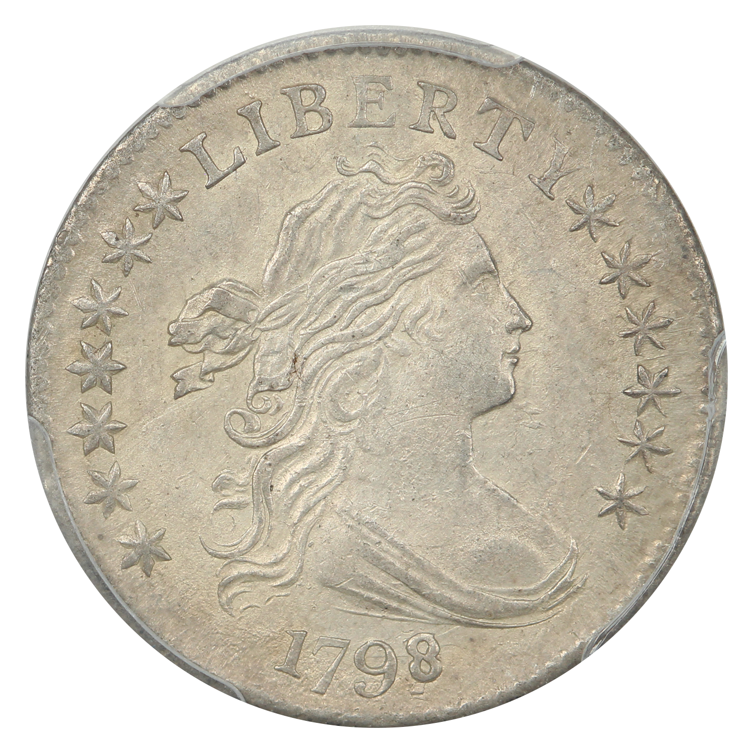 image for: 1798/97 16 Stars Reverse 10c PCGS MS63