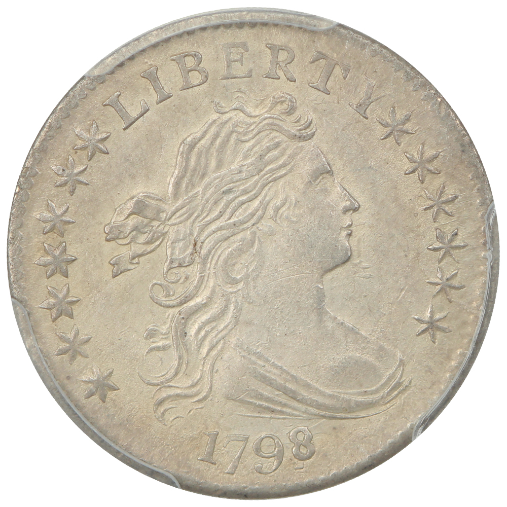 image for: 1798/97 16 Stars Reverse 10c PCGS MS63