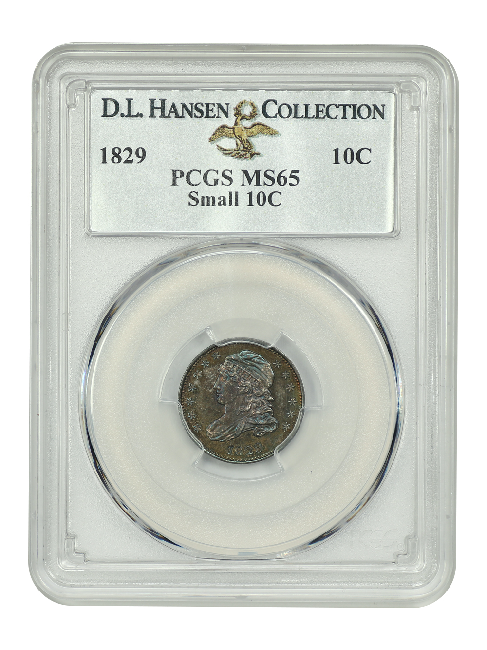 image for: 1829 Small 10C 10c PCGS MS65