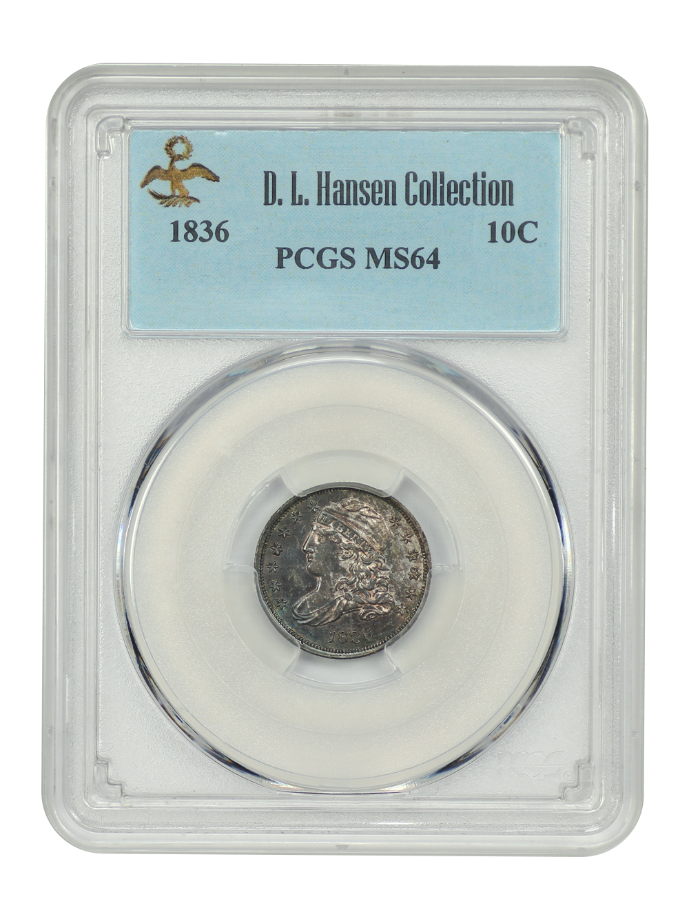 image for: 1836 10c PCGS MS64