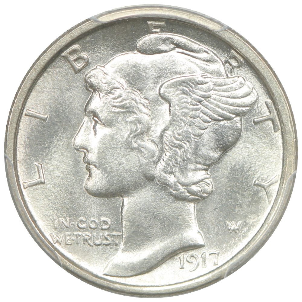 image for: 1917-S 10c PCGS MS67