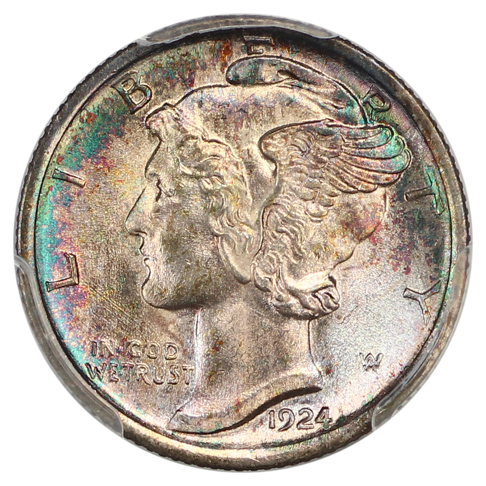 image for: 1924 10c PCGS MS67 FB
