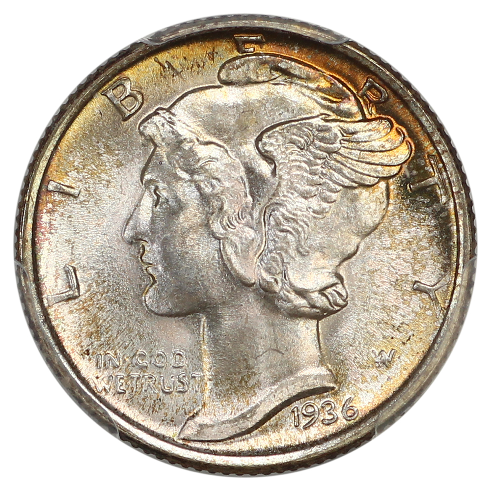 image for: 1936 10c PCGS MS68 FB