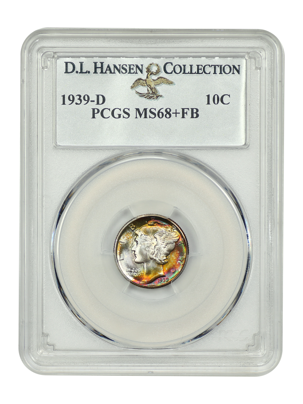 image for: 1939-D 10c PCGS MS68 FB