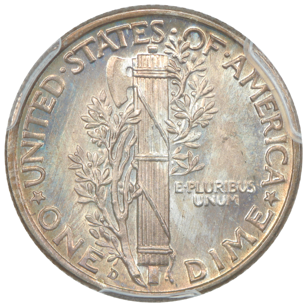 image for: 1940-D 10c PCGS MS68 FB