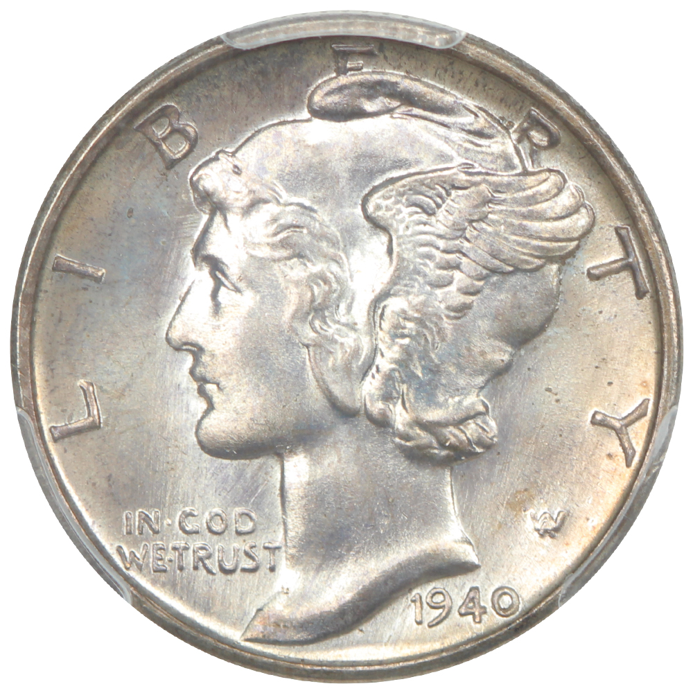 image for: 1940-D 10c PCGS MS68 FB