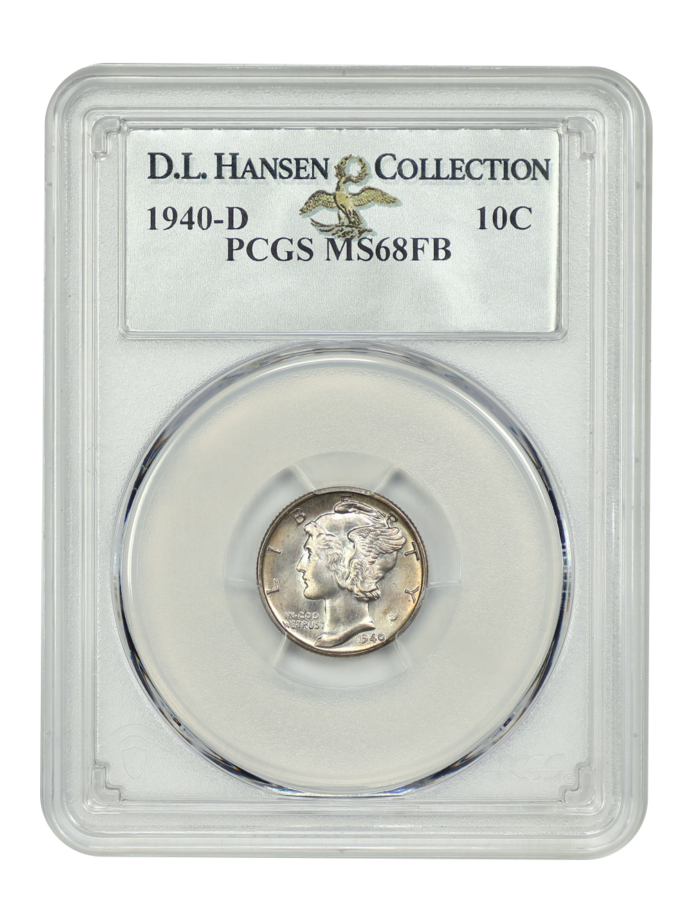 image for: 1940-D 10c PCGS MS68 FB