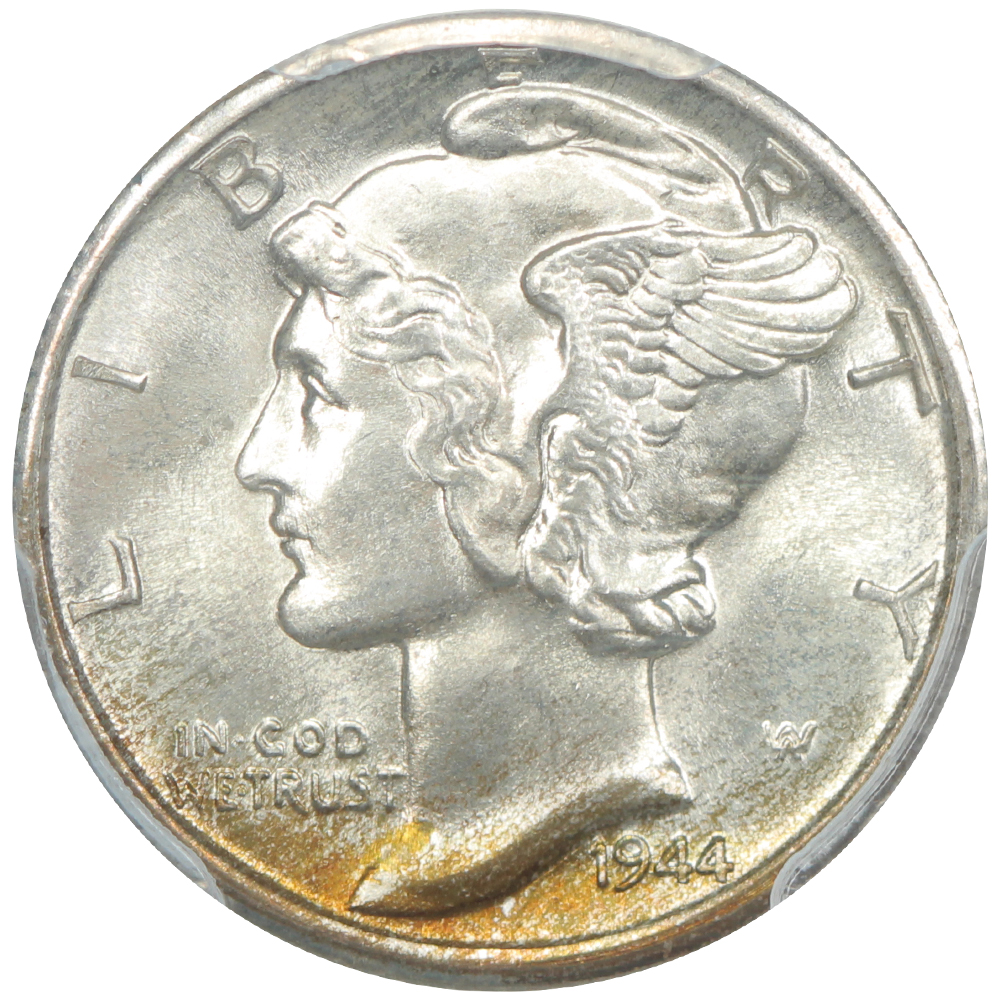 image for: 1944-D 10c PCGS MS68 FB