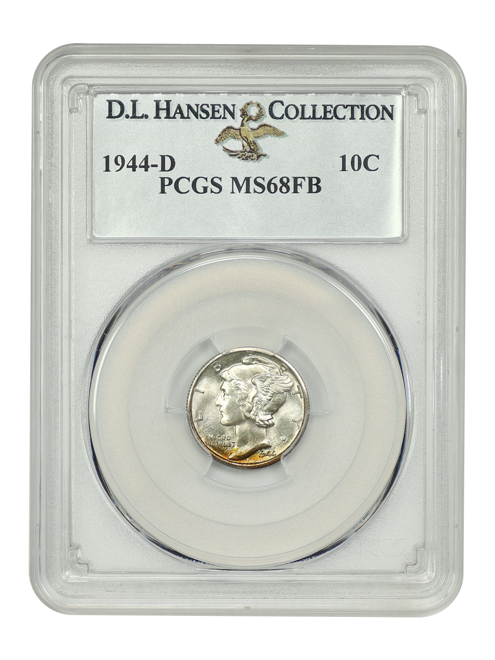 image for: 1944-D 10c PCGS MS68 FB