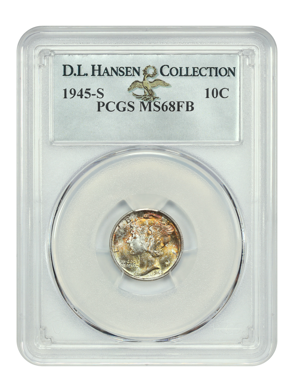 image for: 1945-S 10c PCGS MS68 FB