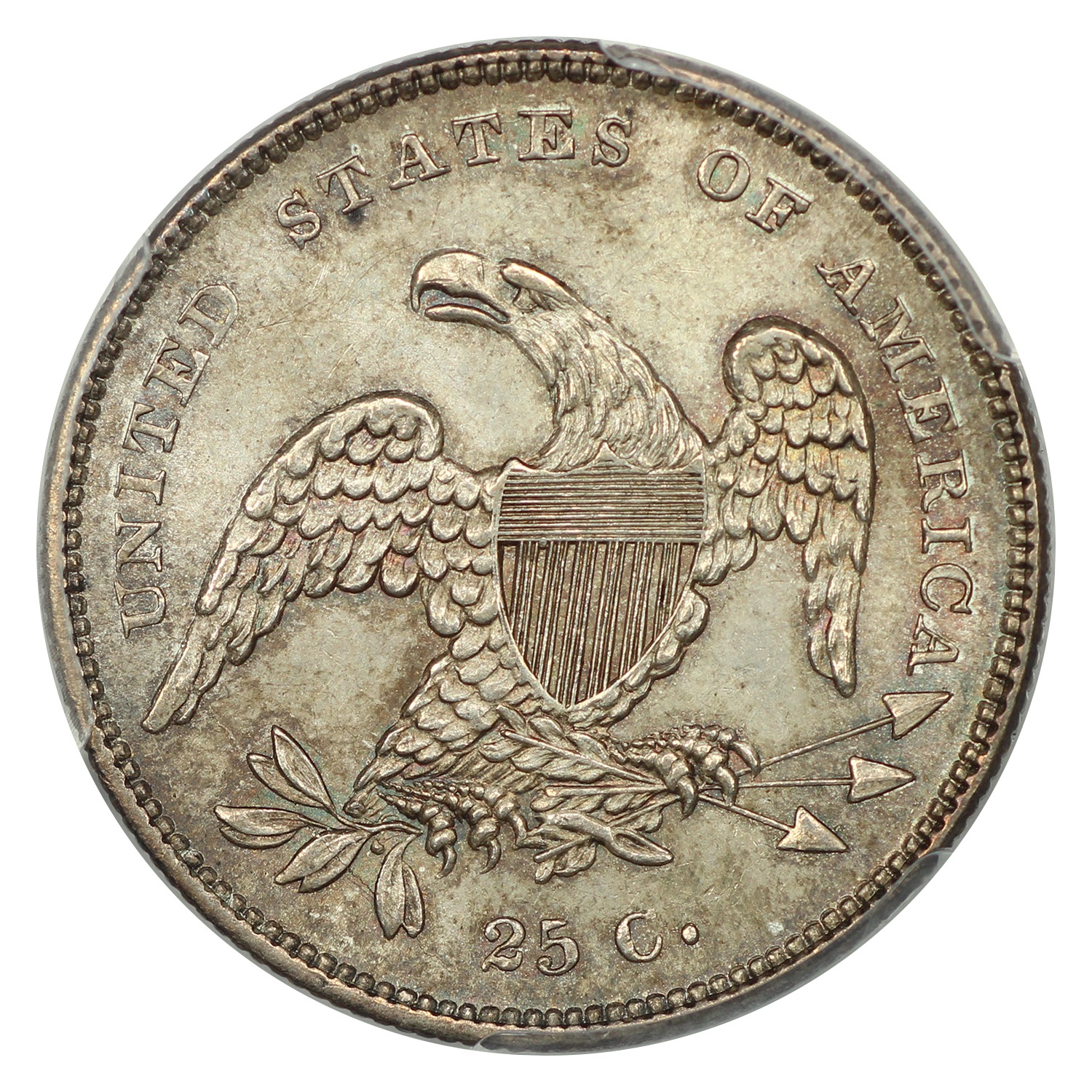 thumbnail for: 1831 Small Letters 25c PCGS MS64