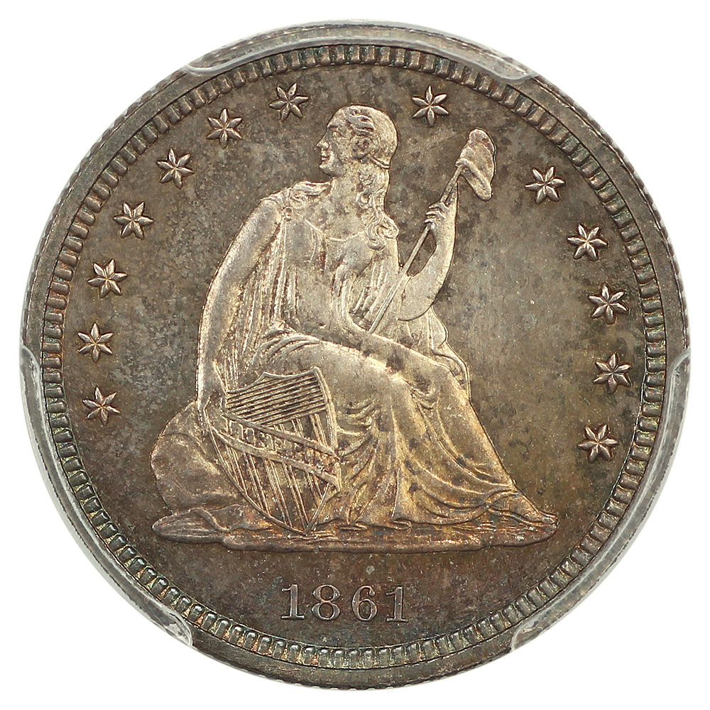 image for: 1861 25c PCGS PR66