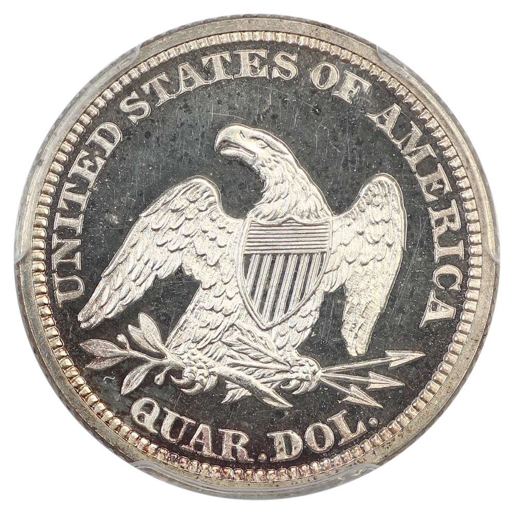 image for: 1864 25c PCGS PR64 CAM
