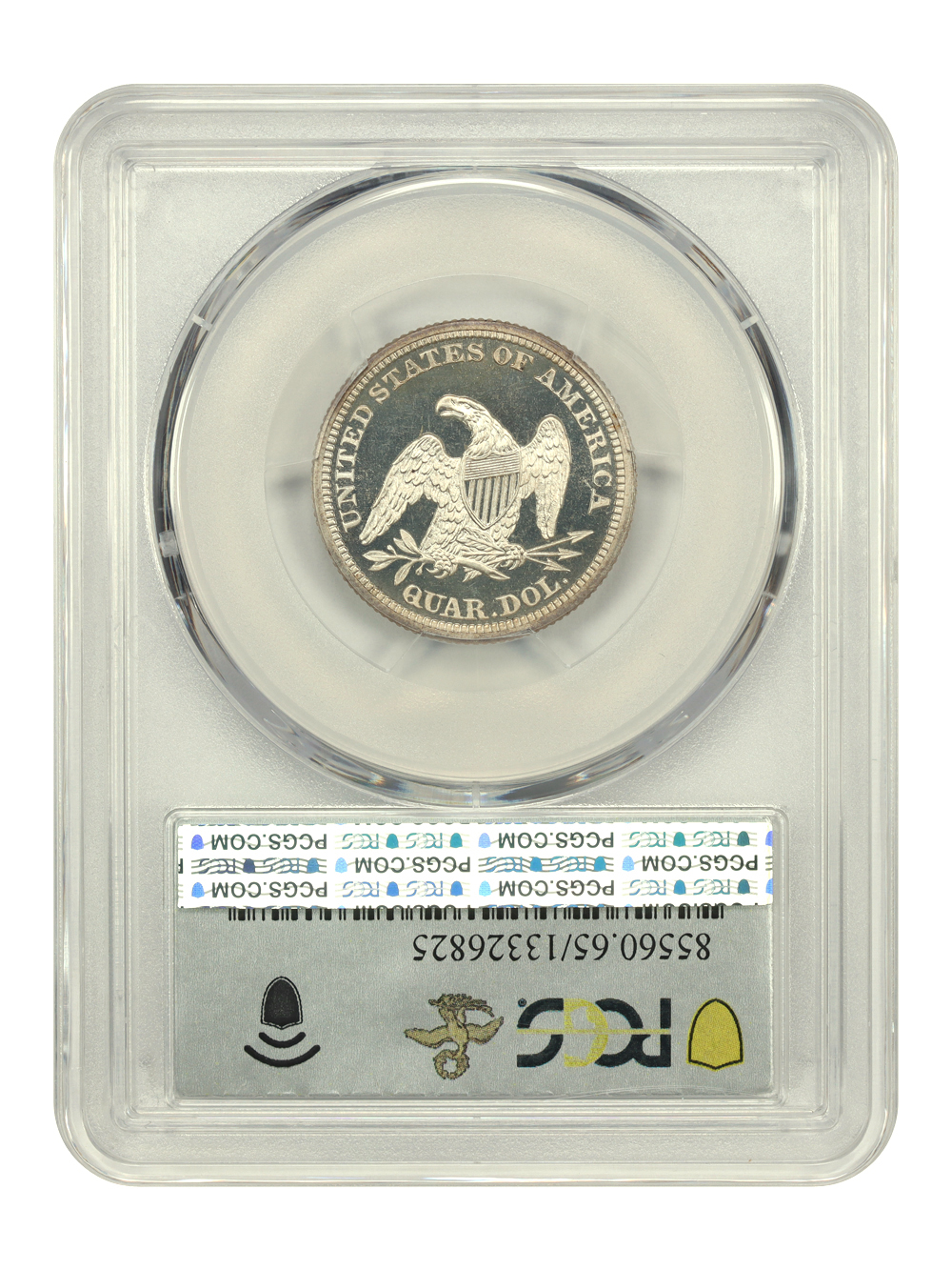 image for: 1864 25c PCGS PR65 CAM
