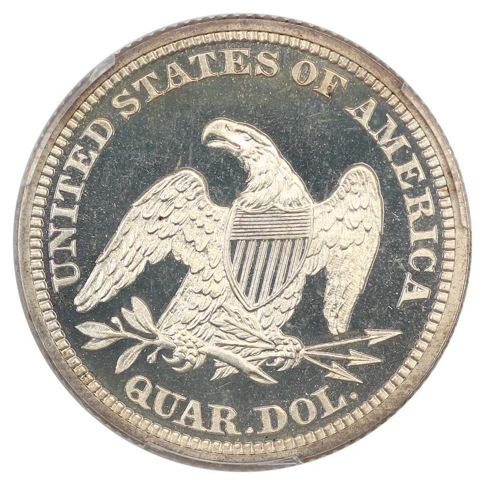 image for: 1864 25c PCGS PR65 CAM