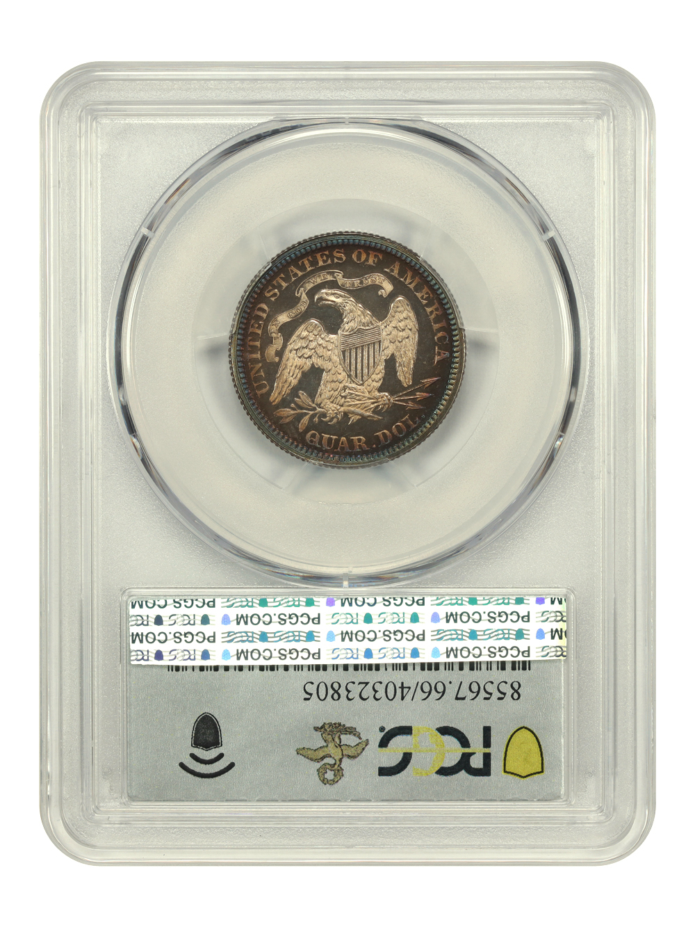 image for: 1868 25c PCGS PR66 CAM