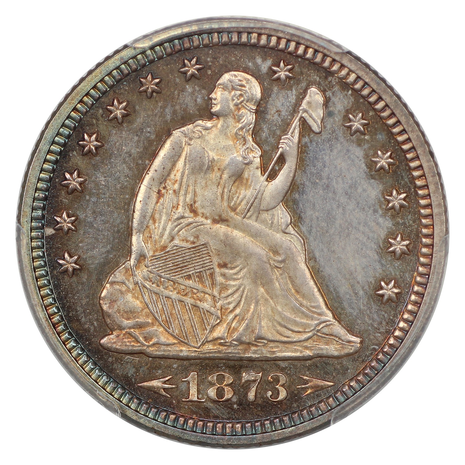 thumbnail for: 1873 Arrows 25c PCGS PR66