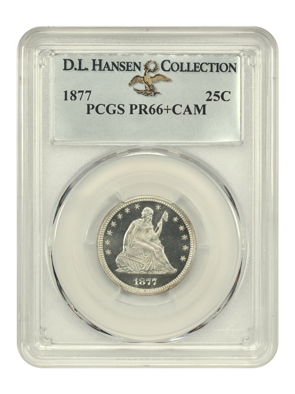 image for: 1877 25c PCGS PR66 CAM