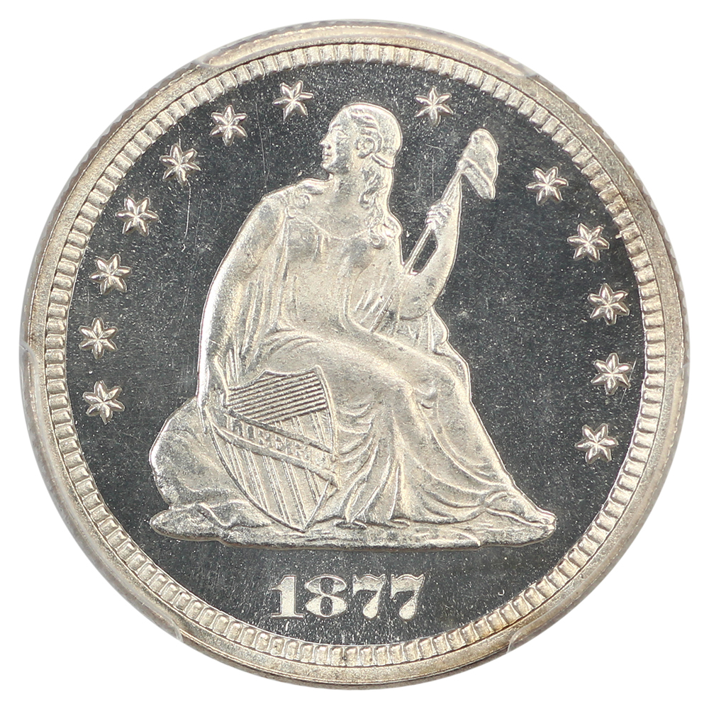 image for: 1877 25c PCGS PR66 CAM