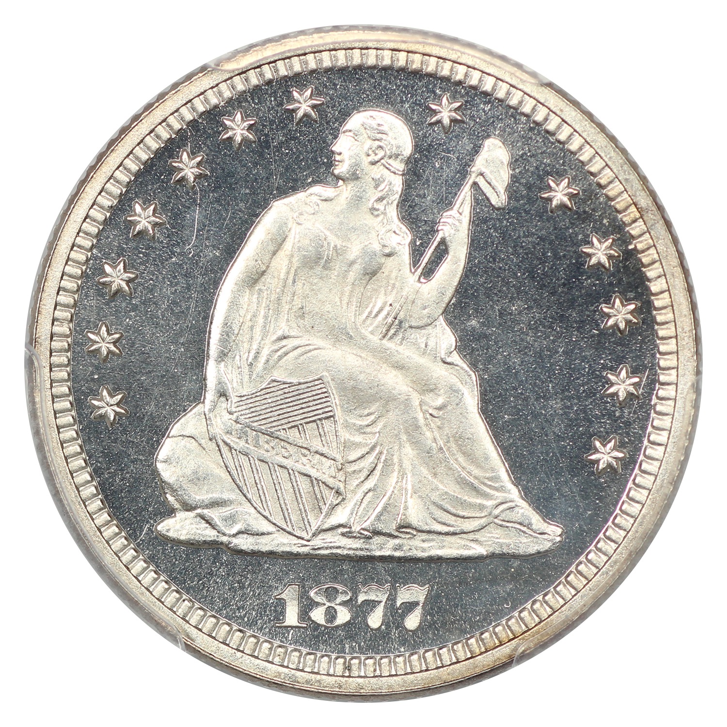 thumbnail for: 1877 25c PCGS PR66 CAM