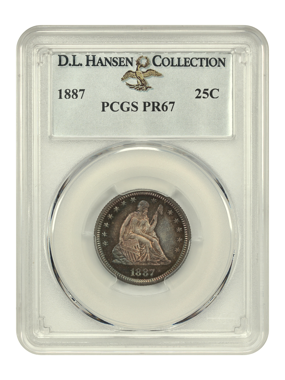 image for: 1887 25c PCGS PR67