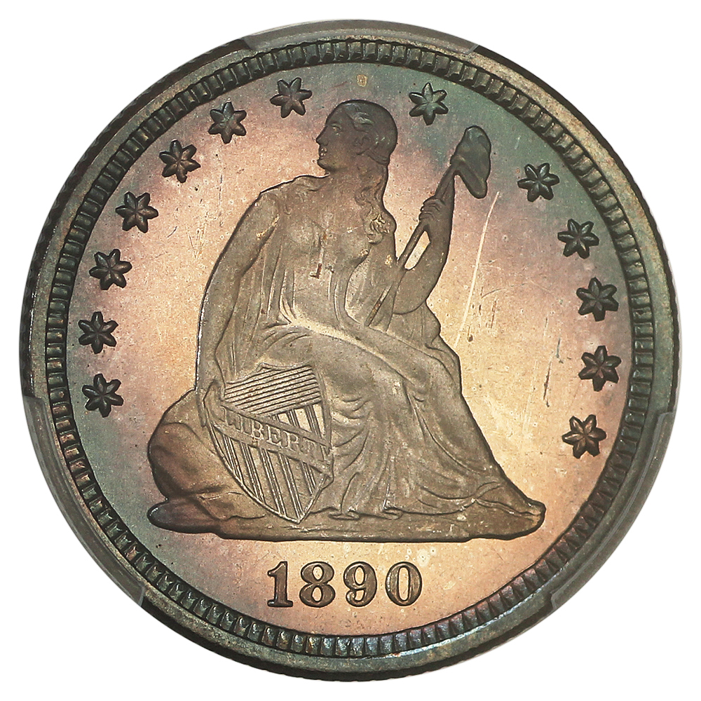 thumbnail for: 1890 25c PCGS PR67 CAM