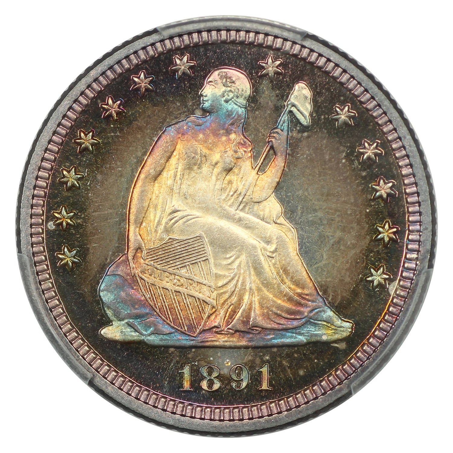 thumbnail for: 1891 25c PCGS PR68 CAM